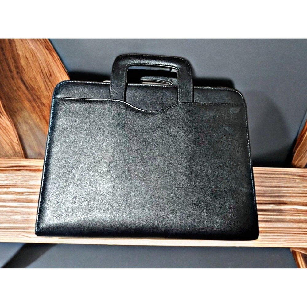 Day-Timer Leather Zip Portfolio Organizer